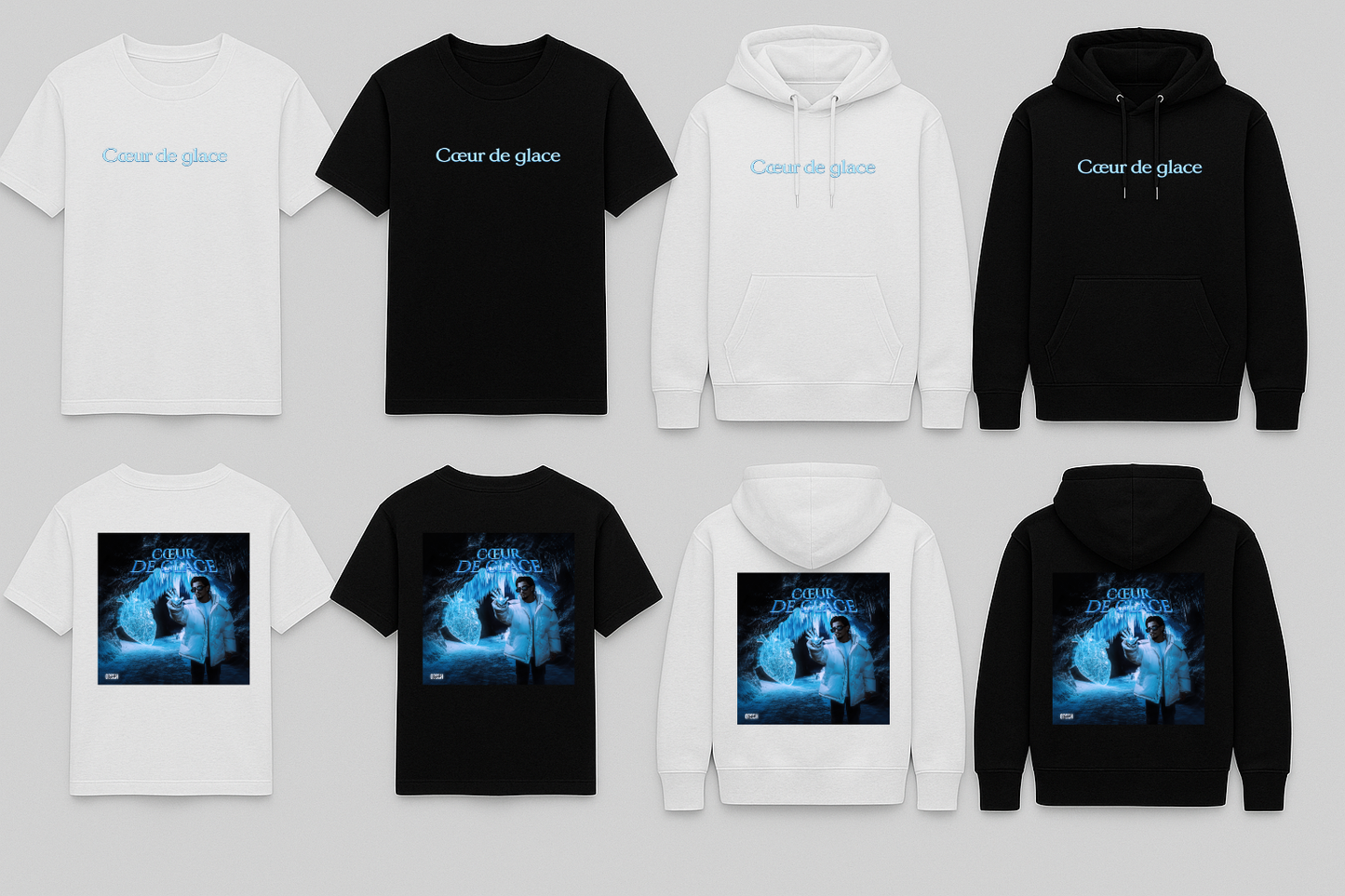 T-SHIRT CŒUR DE GLACE : Enfant & Adulte