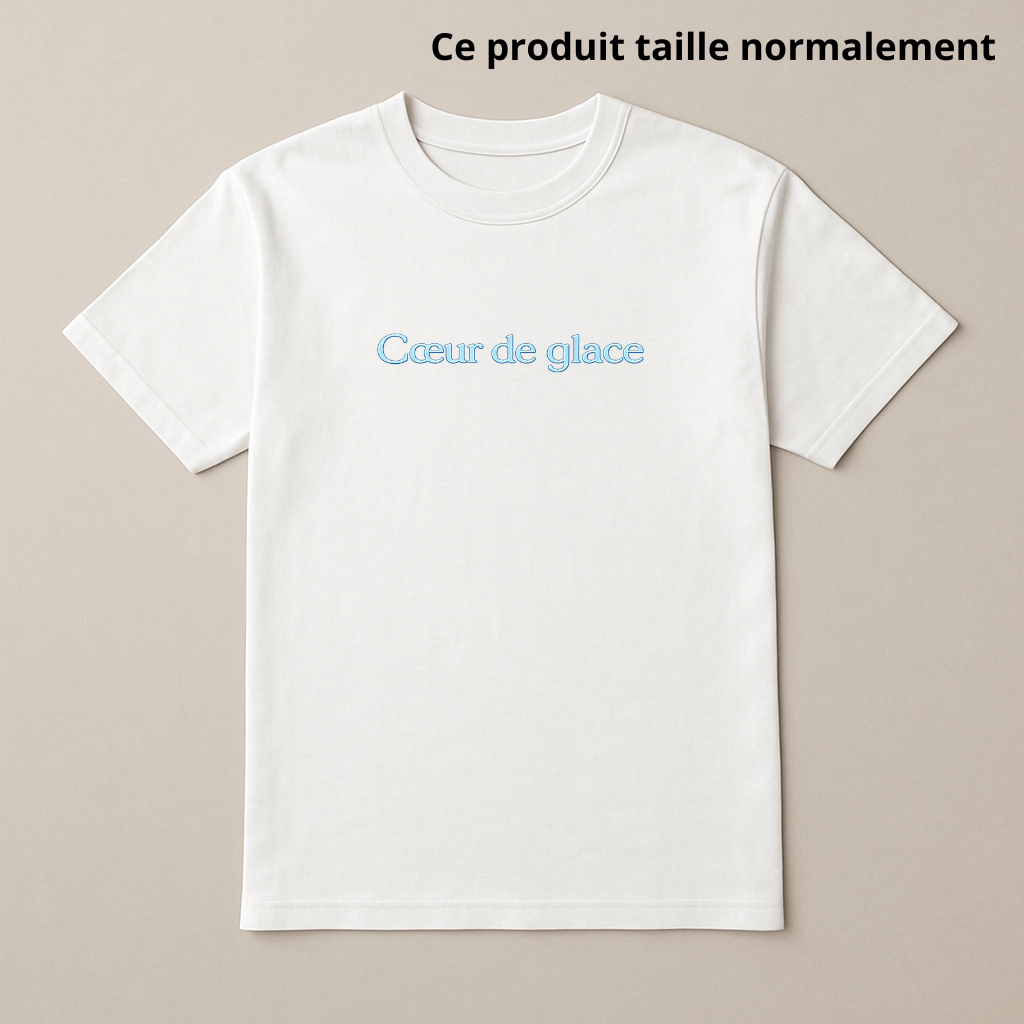 T-SHIRT CŒUR DE GLACE : Enfant & Adulte