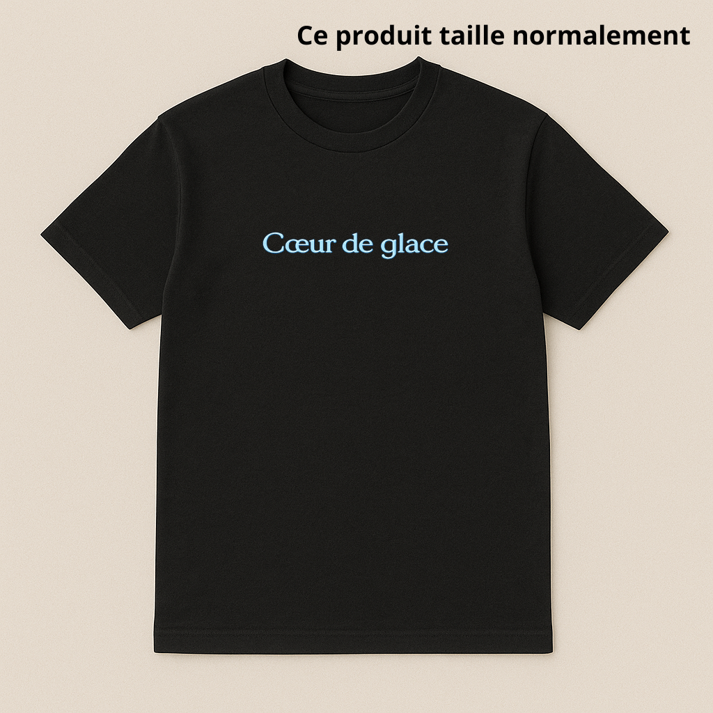 T-SHIRT CŒUR DE GLACE : Enfant & Adulte