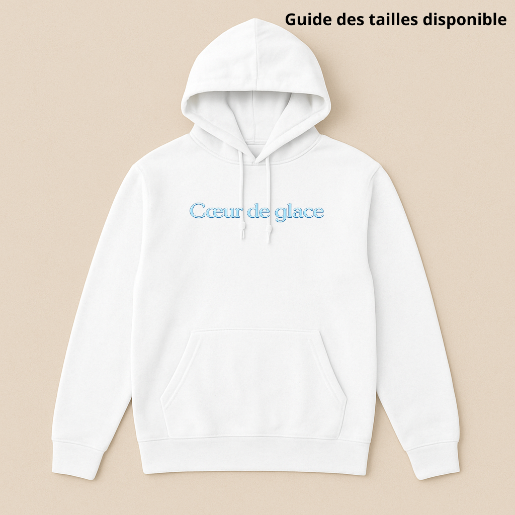 HOODIE ADULTE - CŒUR DE GLACE