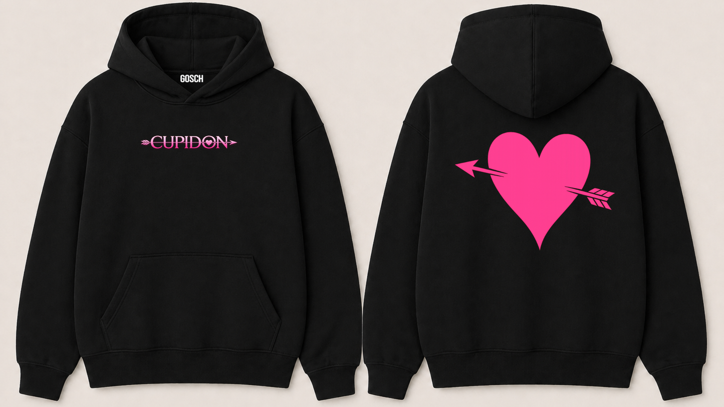 HOODIE ADULTE - CUPIDON (Coeur rose)