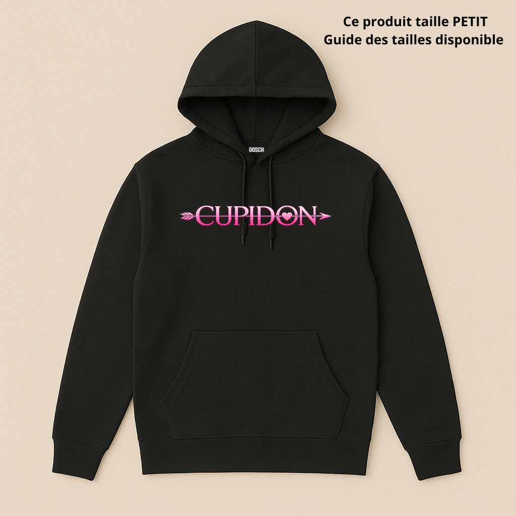 HOODIE ADULTE - CUPIDON (Coeur rose)