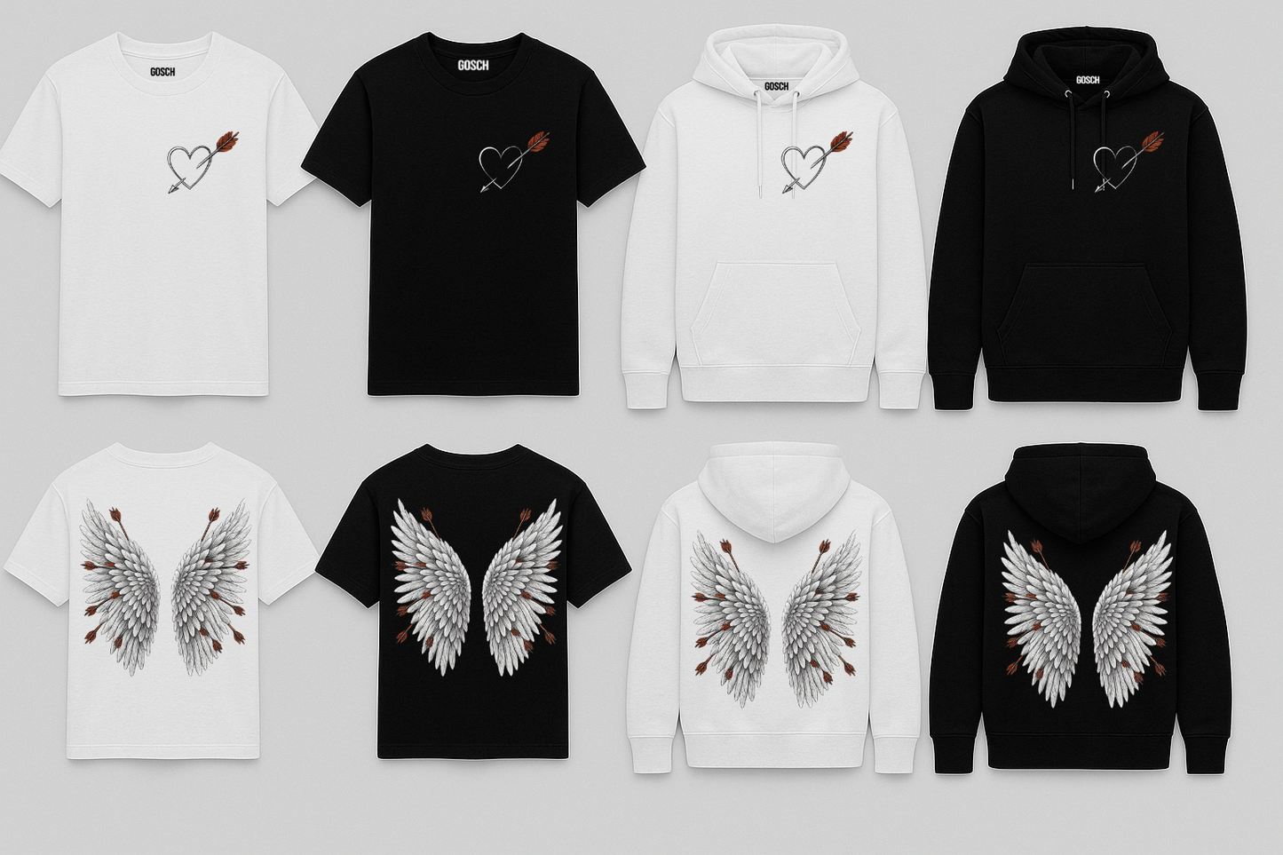 HOODIE ADULTE - CUPIDON (Ailes)