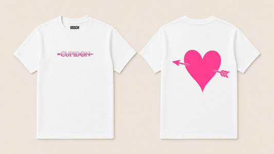 T-SHIRT CUPIDON (Coeur rose) : Enfant & Adulte